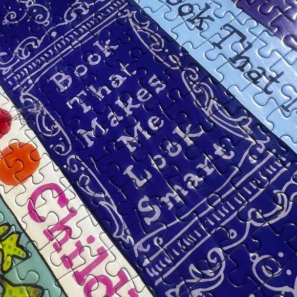 Like New! Puzzle 4 Avid Readers <1000 Pieces> Ideal Bookshelf (Book Club) Fun! - Picture 6 of 13